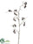 Smilax Berry Hanging Spray - Blue Dark - Pack of 6