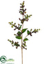 Silk Plants Direct Prairie Berry Spray - Plum Green - Pack of 12