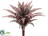 Silk Plants Direct Snake Bromeliad Plant Bush - Burgundy Green - Pack of 12