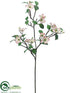 Silk Plants Direct Dogwood Spray - Cream Pink - Pack of 6