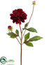 Silk Plants Direct Dahlia Spray - Burgundy - Pack of 12