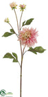 Silk Plants Direct Dahlia Spray - Blush - Pack of 12