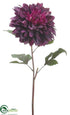 Silk Plants Direct Dahlia Spray - Eggplant - Pack of 12