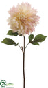 Silk Plants Direct Dahlia Spray - Pink Cream - Pack of 12