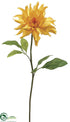 Silk Plants Direct Spider Dahlia Spray - Yellow - Pack of 6