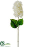 Silk Plants Direct Hydrangea Spray - Cream - Pack of 12