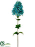 Silk Plants Direct Hydrangea Spray - Teal Blue - Pack of 12