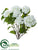 Hydrangea Branch - White - Pack of 2