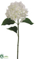 Silk Plants Direct Hydrangea Spray - Cream - Pack of 12