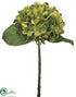 Silk Plants Direct Hydrangea Spray - Green Purple - Pack of 12