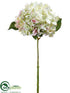 Silk Plants Direct Hydrangea Spray - Lime Cream - Pack of 12