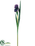 Silk Plants Direct Iris Spray - Purple - Pack of 12