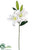 Silk Plants Direct Casablanca Lily Spray - White - Pack of 12