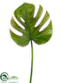 Silk Plants Direct Split Philodendron Leaf Spray - Green Burgundy - Pack of 12