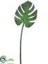 Silk Plants Direct Monstera Leaf Spray - Green Brown - Pack of 12