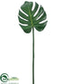 Silk Plants Direct Monstera Leaf Spray - Green - Pack of 12