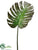 Monstera Leaf Spray - Green Brown - Pack of 6