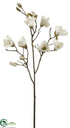 Silk Plants Direct Magnolia Spray - White - Pack of 6