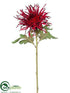 Silk Plants Direct Spider Mum Spray - Burgundy - Pack of 12