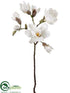 Silk Plants Direct Magnolia Spray - White - Pack of 6