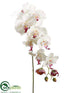 Silk Plants Direct Phalaenopsis Orchid Spray - Cream Rubrum - Pack of 6