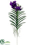 Silk Plants Direct Vanda Orchid Plant - Violet - Pack of 2