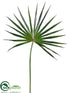 Silk Plants Direct Fan Palm Spray - Green - Pack of 12