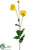 Poppy Spray - Yellow - Pack of 6