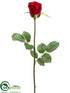 Silk Plants Direct Rose Bud Spray - Red - Pack of 12