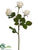 Mini Rose Spray - White - Pack of 12