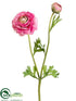 Silk Plants Direct Ranunculus Spray - Rose - Pack of 12