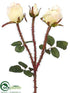 Silk Plants Direct Rose Spray - Cream - Pack of 12