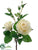 Rose Spray - White - Pack of 12