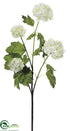 Silk Plants Direct Snowball Spray - Cream - Pack of 12