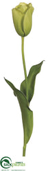 Silk Plants Direct Tulip Spray - Green - Pack of 12