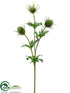 Silk Plants Direct Thistle Spray - Green - Pack of 12