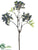 Silk Plants Direct Viburnum Spray - Cream Lime - Pack of 12