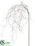 Silk Plants Direct Hanging Curly Willow Spray - Green - Pack of 6