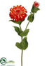 Silk Plants Direct Zinnia Spray - Orange Yellow - Pack of 12