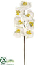 Silk Plants Direct Large Phalaenopsis Orchid Spray - Cream White - Pack of 6