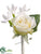 Rose, Stephanotis Boutonniere - Cream Green - Pack of 12