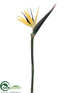 Silk Plants Direct Bird of Paradise Spray - Yellow Purple - Pack of 6