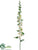 Hollyhock Spray - White - Pack of 2