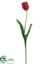 Silk Plants Direct Tulip Spray - Red - Pack of 12