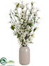 Silk Plants Direct Dogwood - Cream White - Pack of 2