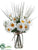 Daisy, Grass - White - Pack of 6