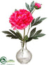 Silk Plants Direct Peony - Fuchsia - Pack of 8