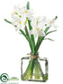 Silk Plants Direct Narcissus - White - Pack of 12