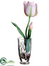 Silk Plants Direct Tulip - Pink - Pack of 12