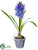 Silk Plants Direct Hyacinth - Blue Lavender - Pack of 6